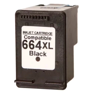 Cartucho De Tinta 664 XL Preto Compatível HP Deskjet 2136 2676 3636 3776