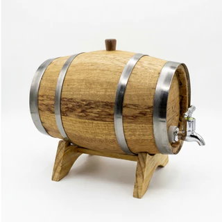 Barril de Amburana 5 litros Cachaça Pinga Whisky Torneira Luxo
