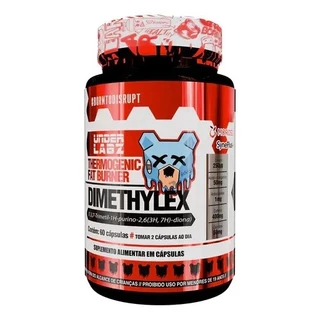 DIMETHYLEX TERMOGÊNICO UNDER LABZ BURN MATRIX 4EM1 60 CAPS