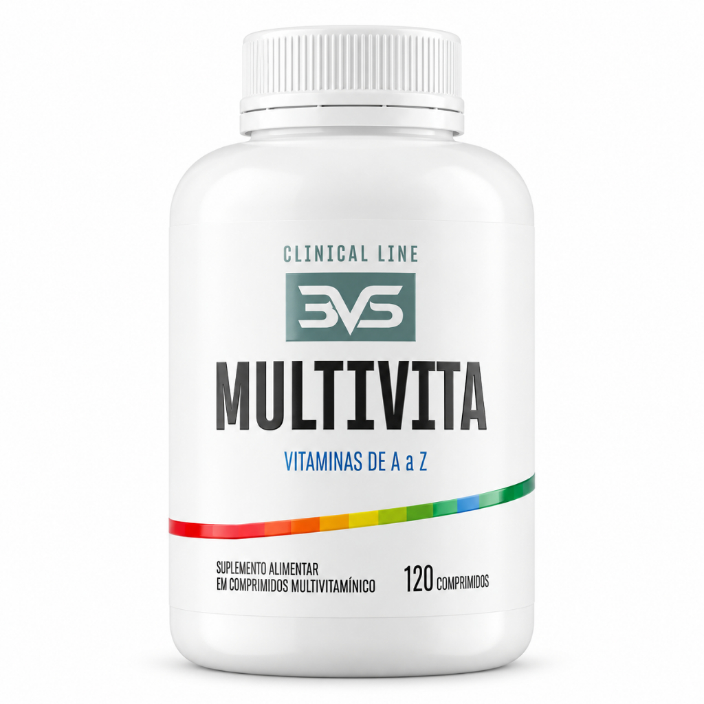 Multivitamínico De A a Z Duração De 4 Meses 100% de IDR Formula Avançada E Matéria Prima Importada - 120 TABLETES