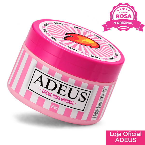 Creme rosa ADEUS original intensivo para pele - 300g