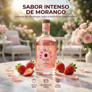 Dry Gin Marina Rose Strawberry 750ML