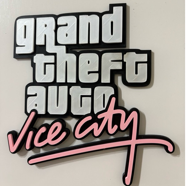 Placa Quadro Decorativo de Parede GTA Vice City Retrô PS2 / GTA VI – Decoração Gamer — imagem 5