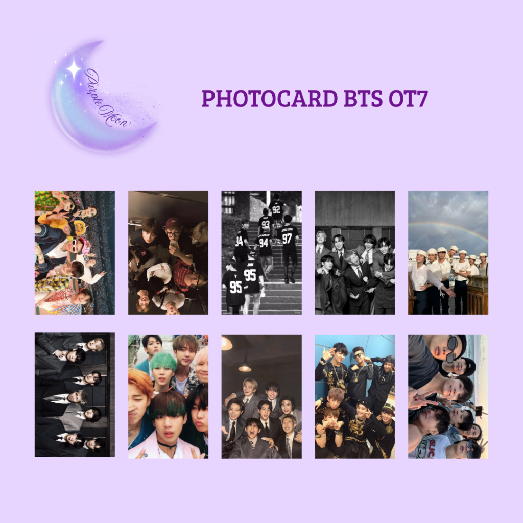 Photocard BTS OT7 (feito por fã)