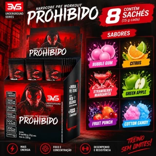 Prohibido Pré-Treino - Ultra Concentrado - 360g - 3VS Nutrition (2g Beta Alanina por Dose)