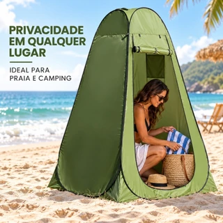 Barraca Trocar Roupa Portátil Pop Up com Privacidade para Camping Praia Pesca e Piscina 2 Cores