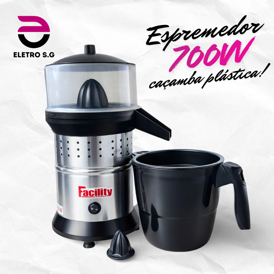 Espremedor de laranja elétrico bivolt 700w industrial