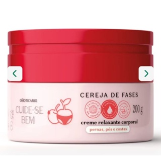 Creme Relaxante Corporal Cuide-se Bem Cereja de Fases 200g em Oferta na Shopee