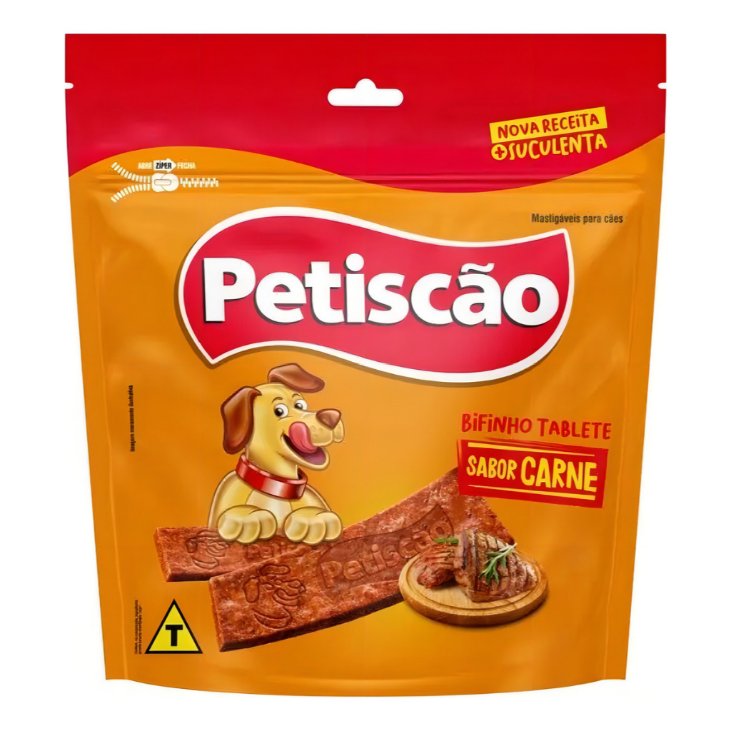 Petiscão bifinhos mastigáveis para cães adultos sabor carne 1kg petiscão em Oferta na Shopee