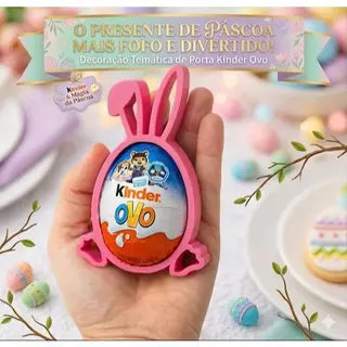Kit 12 Porta Kinder Ovo Coelho Páscoa Lembrancinha Chocolate Decoração Presente em Oferta na Shopee