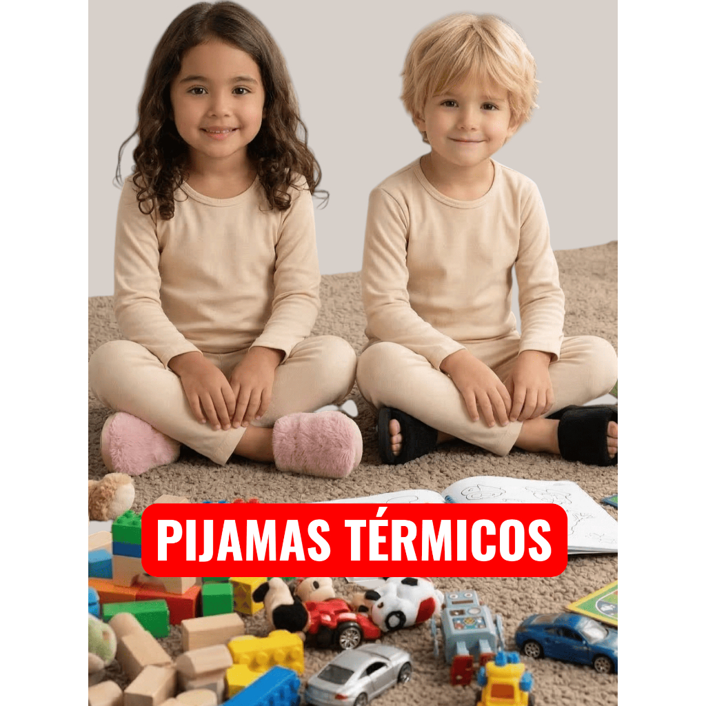 Pijama feminino Infantil Térmico Peluciado Bege Claro Inverno Conjunto Blusa e Calça - Roupa de Menino e de Menina em Oferta na Shopee