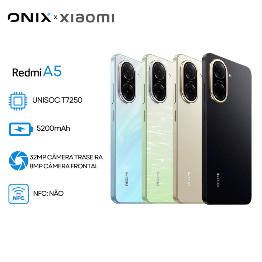 Xiaomi Redmi A5 Versão Global,Câmera 32MP, Novo-Lacrado 128GB+4GB