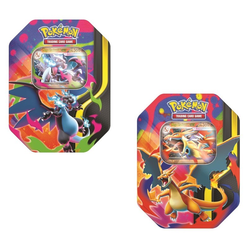 Pokémon TCG Mega Charizard Tin Inglês - Galapagos | Shopee Brasil
