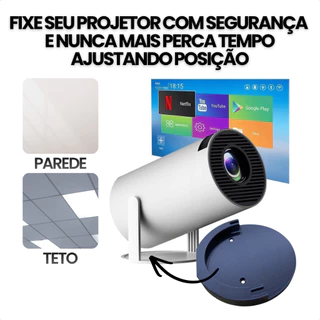 Suporte Projetor HY300 Parede Teto Ajustável Seguro Estável Apresentação Sala Escritório