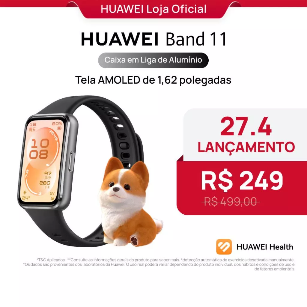 HUAWEI Band 11 | Smartwatch Relogio | Monitoramento Aprimorado do Sono | Bem-estar Emocional