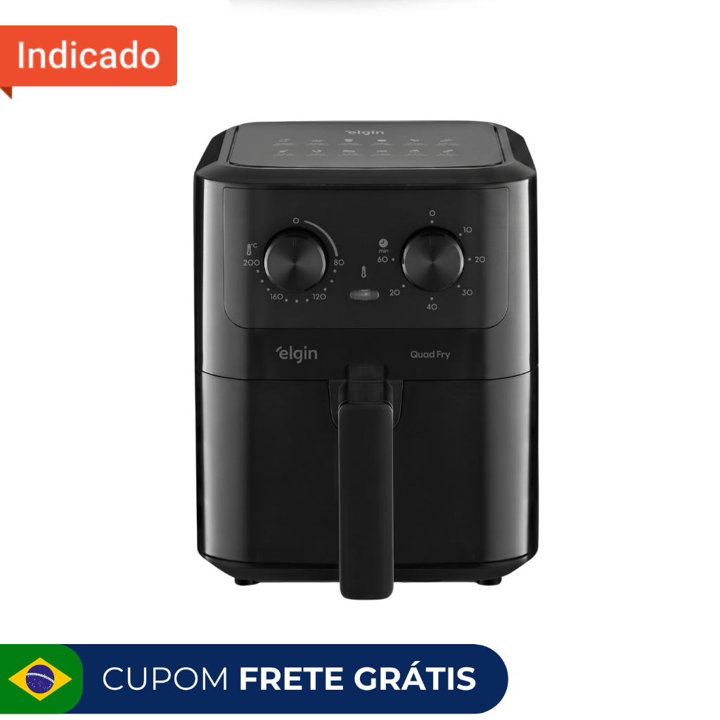 Fritadeira Elétrica Air Fryer Quad Fry Elgin 4,2 L 1400w