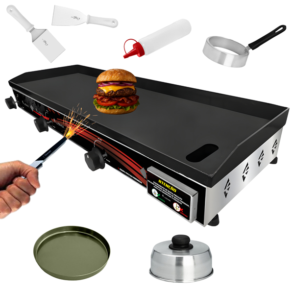 Chapa 90X30 De Lanche Sanduicheira Industrial PREMIUM A Gás 