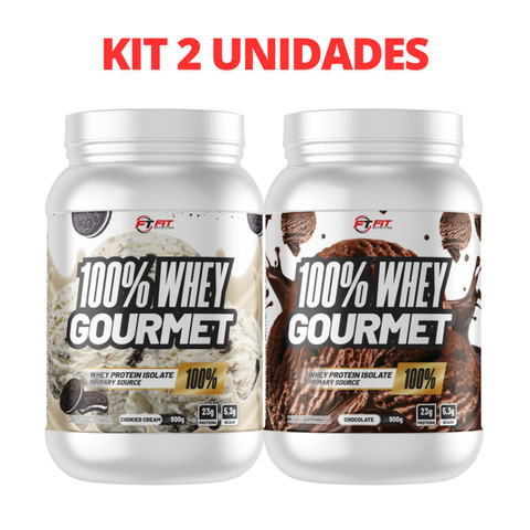 Kit 2 Whey Protein 100% Concentrado 900g cada - Suplemento Alimentar — foto 1 — Achou Levou Brasil