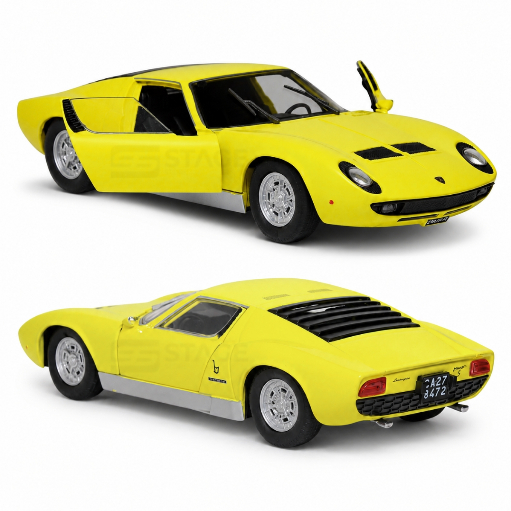 Miniatura De Ferro Lamborghini Miura P 400 S 1/24 Motor Max