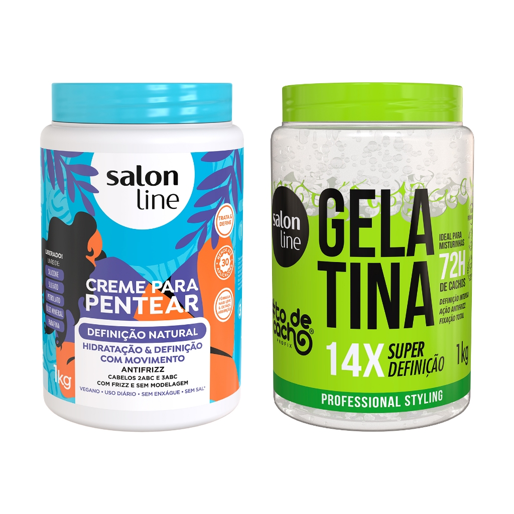 Kit Super Definição com Creme para Pentear e Gelatina