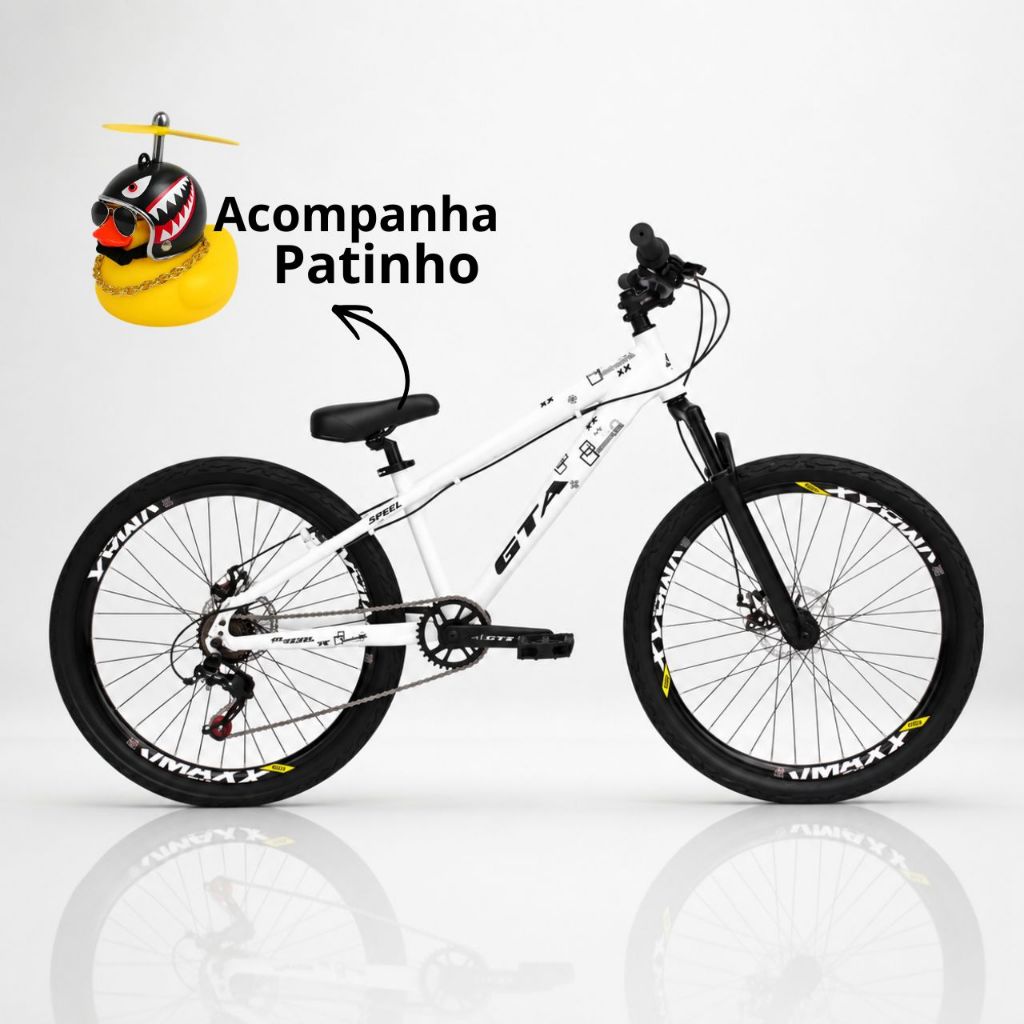 Bicicleta Aro 26 GTA Rebel Single Freeride Downhill Vmaxx Freio a