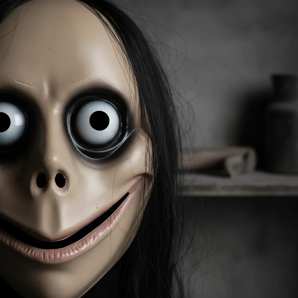 Máscara Momo Boneca Web Do Terror - Halloween E Cosplay | Shopee