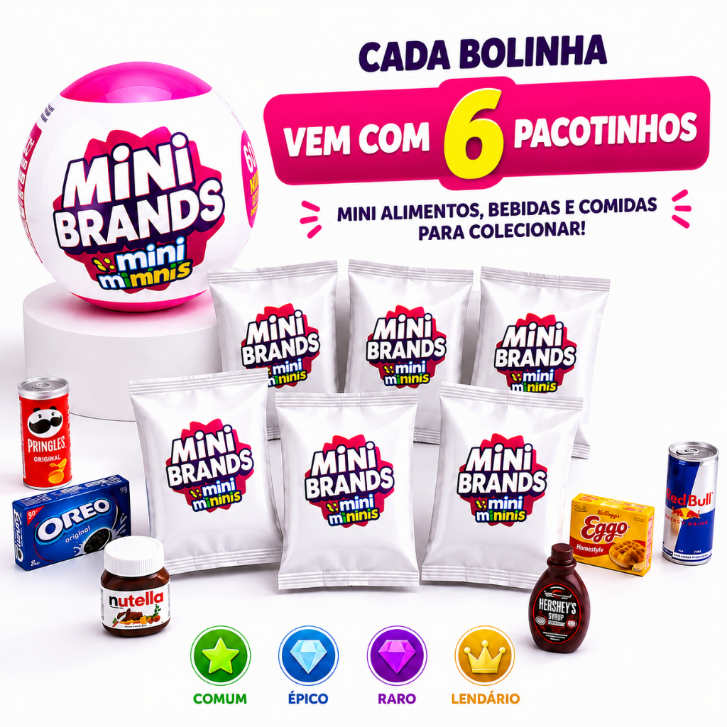 Kit Bolas Surpresa Fill The Fridge (Tipo ZURU) — Bolinha Colecionável
