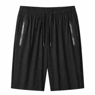 Short Bermuda Masculina Dry Fit Tecido Gelado Elastano Bolsos Com Zíper