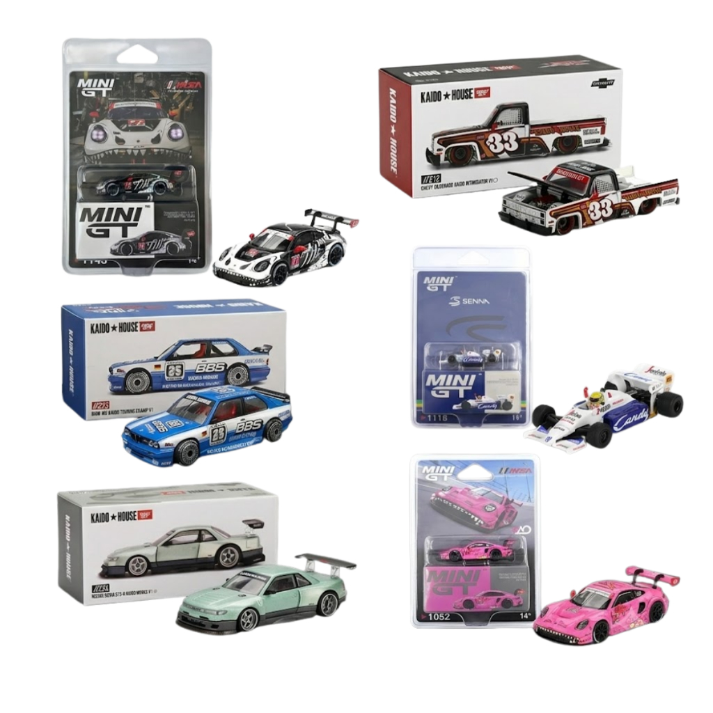 KAIDO HOUSE MINI GT 2台セット Mini GT & Kaido House | Escala 1:64 Diecast | Vários Modelos