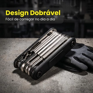 Conjunto Chaves Reparo Bicicleta Aço Inoxidável Resistente