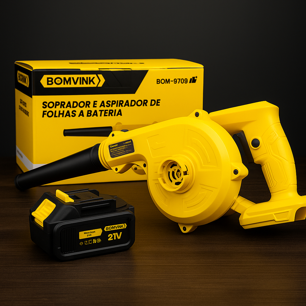 Soprador c 2 Baterias Profissional e Portátil c Modo Aspirador Bivolt