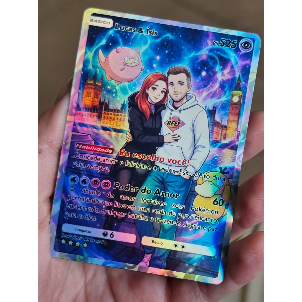 Carta Personalizada - Estilo Pokémon - Holográfica/Foil - Colecionáveis ...