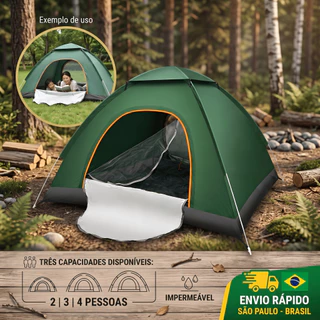 Barraca De Camping Acampamento Automática 1/2/3-4 Pessoas À Prova D'água Dobrável
