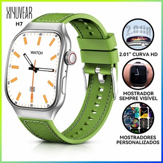 Smartwatch XiYuVear H7 Relógio Inteligente Tela Curva Chamadas Bluetooth Notificações Masculino Feminino Android iOS