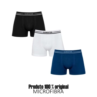 Kit 3 Cuecas Gangster Boxer Original Sem Costura