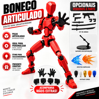Boneco Dummy 13 Articulado Montagem 3D Presente Criativo Crianças Artistas Anatomia Stop