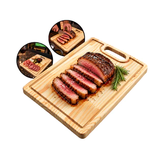 Tábua Churrasco Corte Grande 38x28 Madeira Maciça Produto de Alta Qualidade