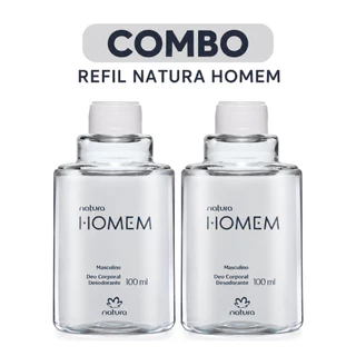 COMBO Refil Deo Corporal Natura Homem Classico 100ml 2 UNIDADES