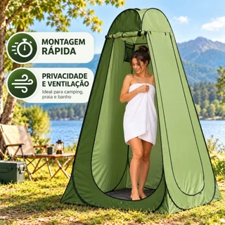 Barraca Trocar Roupa Portátil Pop Up com Privacidade para Camping Praia e Pesca