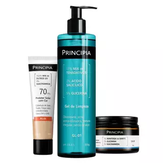 Principia Kit Protetor Cor (escolha seu tom) + Limpeza + Hidrata em Oferta na Shopee