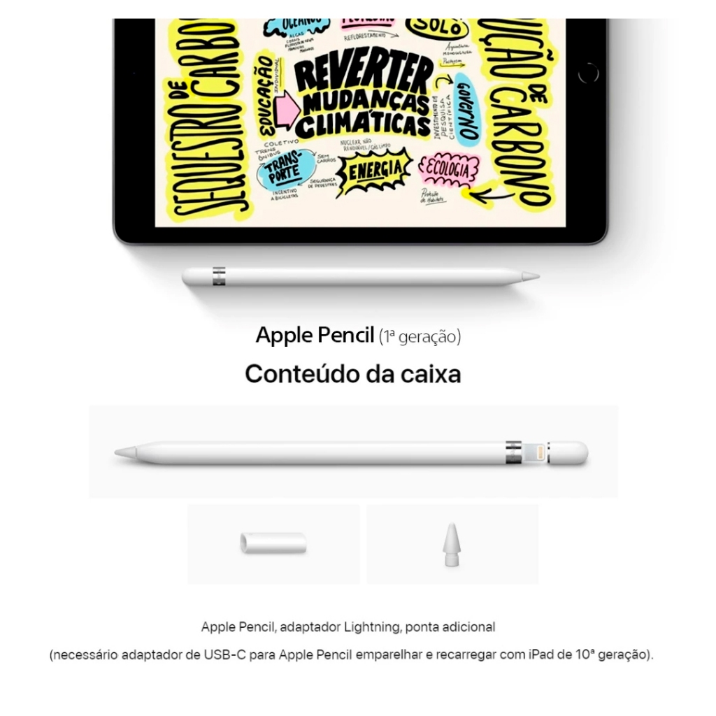 Caneta Apple Pencil PRO USB-C 1ª e 2 ª Geração Novo Lacrado