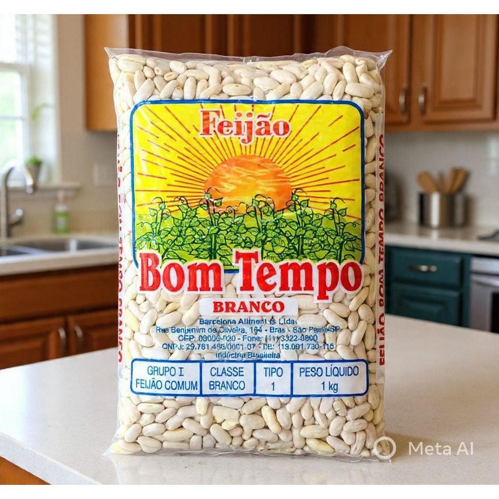 Feijão Branco Bom Tempo 1 Kg | Shopee Brasil