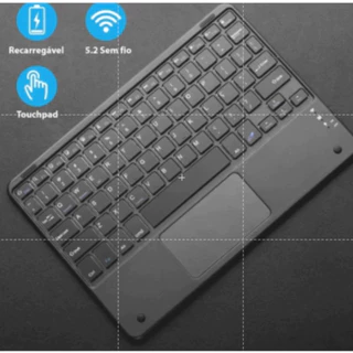 Teclado Magnético Bluetooth 10” para Tablet, Laptop e Celular