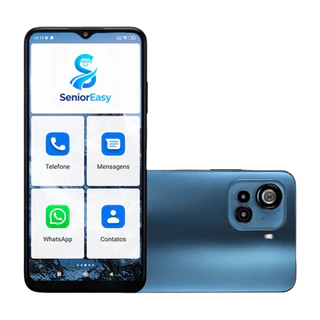 Smartphone para idosos Android SeniorEasy Facil 4G Utilizacão 128gb/4gb RAM