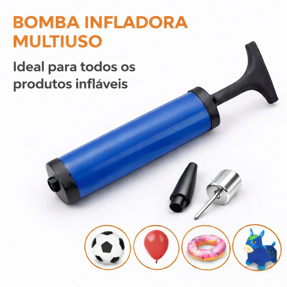Bomba Inflador Manual de Balão Bexiga para Encher Balões Bombinha de Ar ...