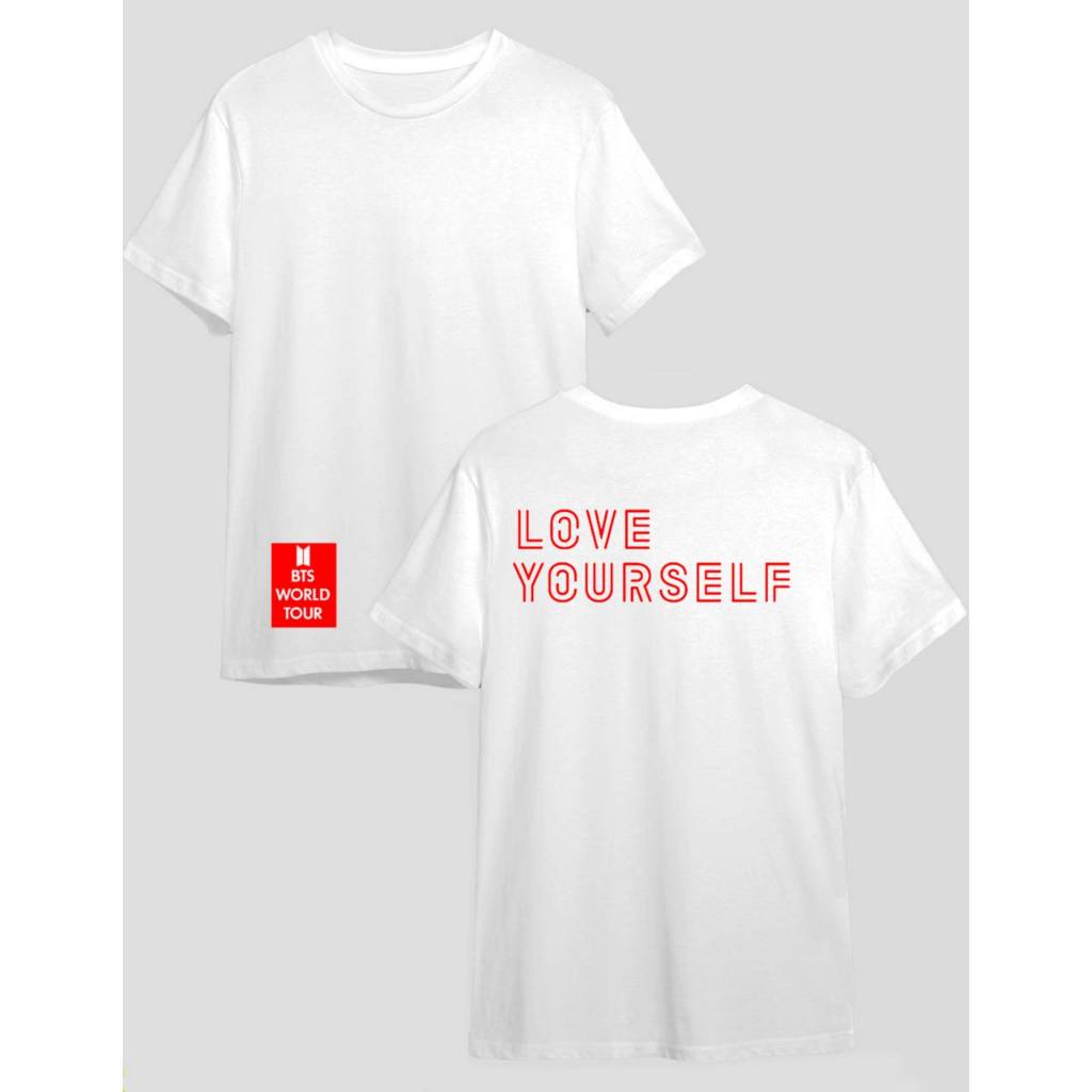 BTS LOVE YOURSELF T-SHIRT Tシャツ Lサイズ Camiseta BTS Love Yourself Frente e Verso Kpop Estampa Premium