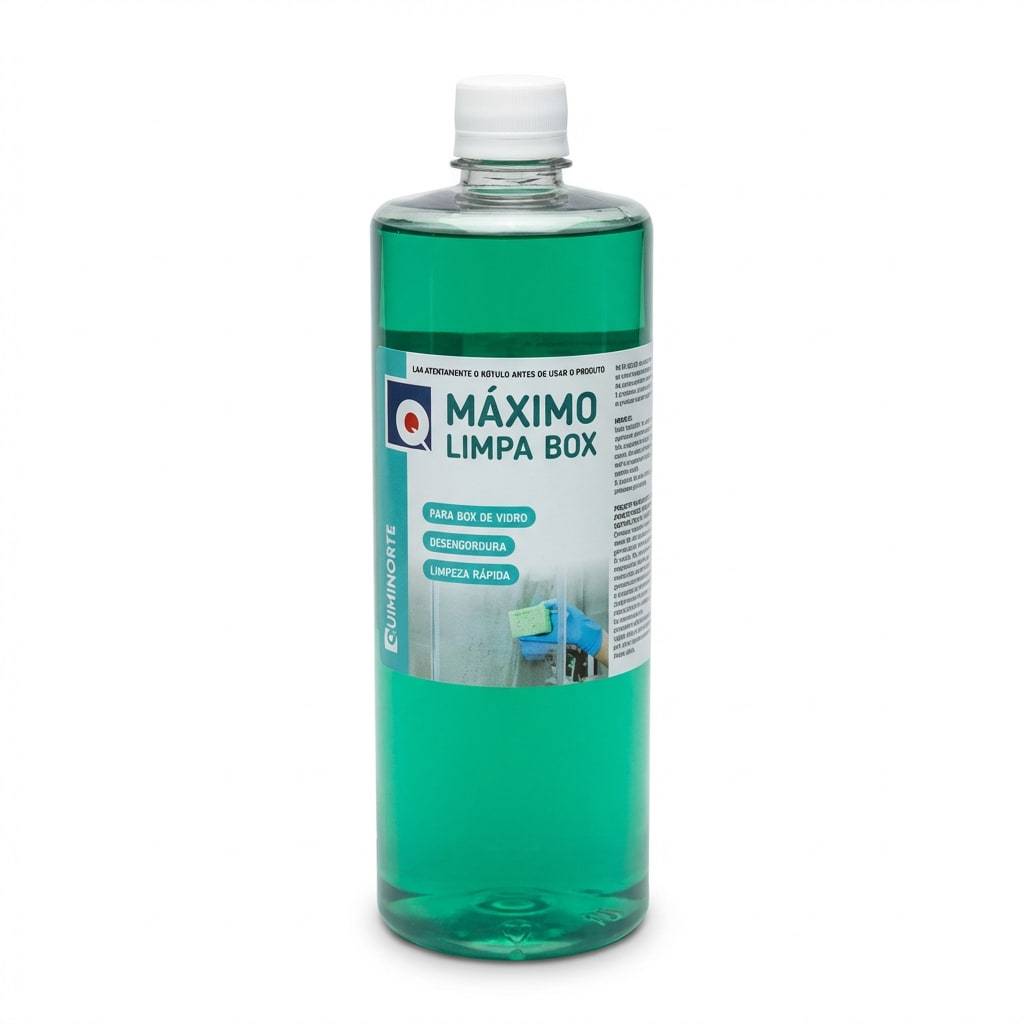 Limpa Box Máximo Frasco 1 Litro Para Box de Vidro, Limpeza rápida e ...