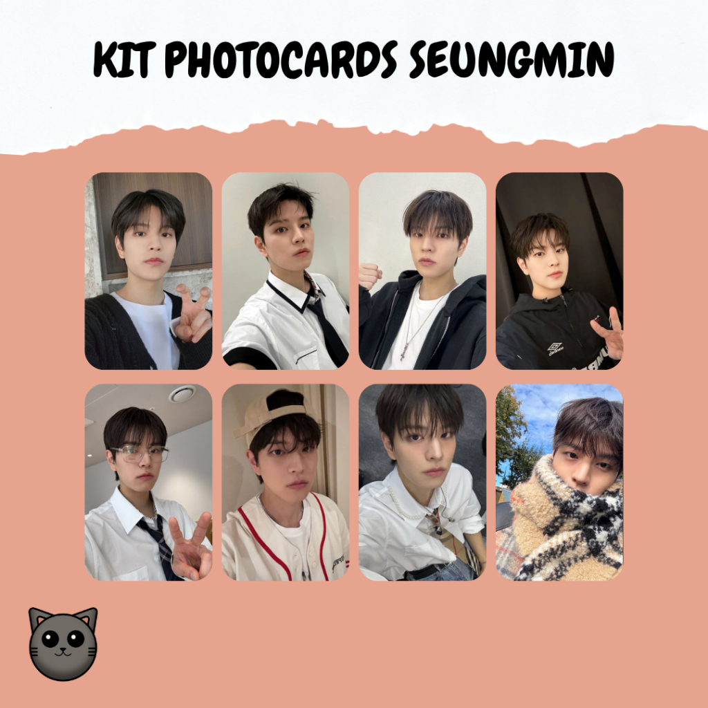 KIT PHOTOCARDS STRAY KIDS SEUNGMIN - FANMADE em Promoção na Shopee