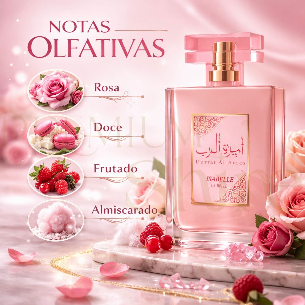 Perfume Arabe Isabelle la Belle 100ml - Todas Fragrâncias