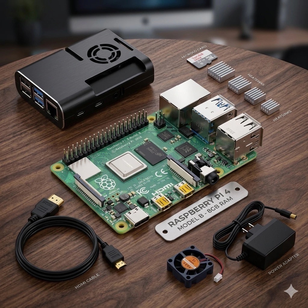 Kit Raspberry Pi4 Pi 4 Model B 8gb Ram + SD 64GB Sandisk Novo | Shopee ...